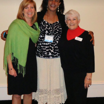 The original Cobb County Parent Mentors, (from left) Stacey Ramirez, with Ijeoma Ajoku and Judith Steuber.