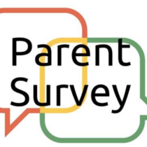 dialogue boxes that say Parent Survey