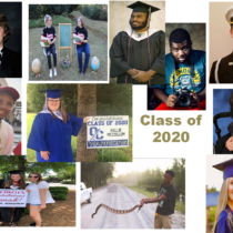 Collage of photos of graduates